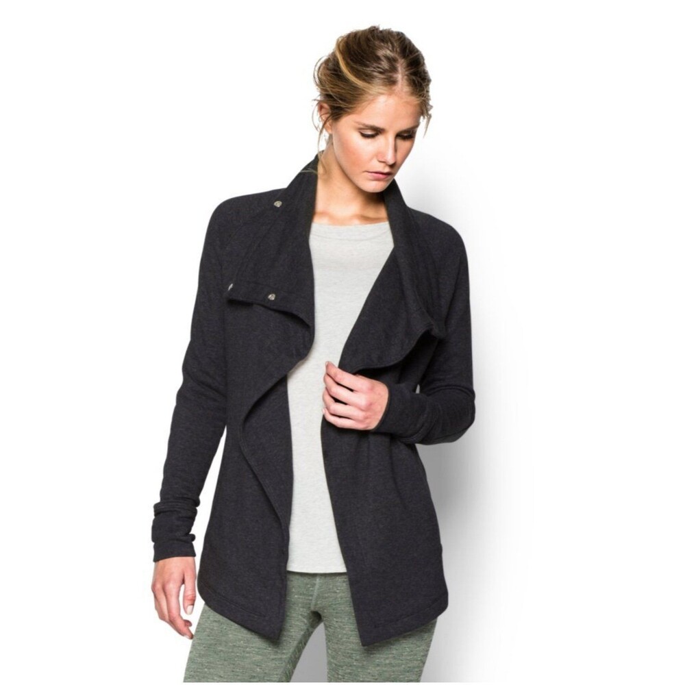 Women’s Studio Wrap Sweater Jacket Grey, Small